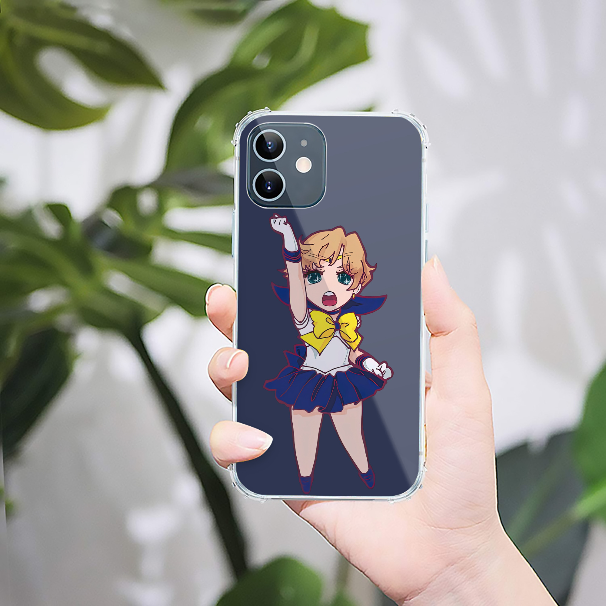 （画像用） 美少女戦士セーラームーン 天王はるか Sailor Moon Tenoh Haruka 【iPhone 12シリーズ対応】透明スマホケース（クリアソフトケース）